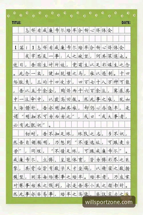 威廉希尔赔率对比 威廉希尔赔率对比最新动态:老用户分享实用经验与操作指南